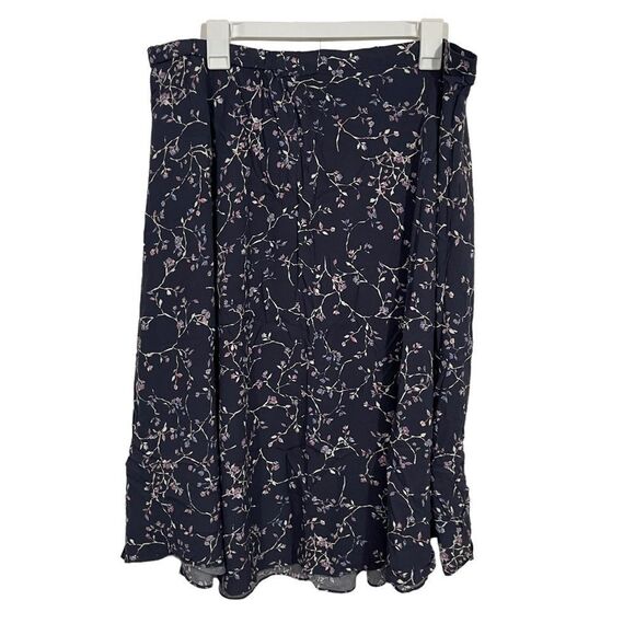 NWT J. Jill Floral Midi Length Skirt - Picture 1 of 6